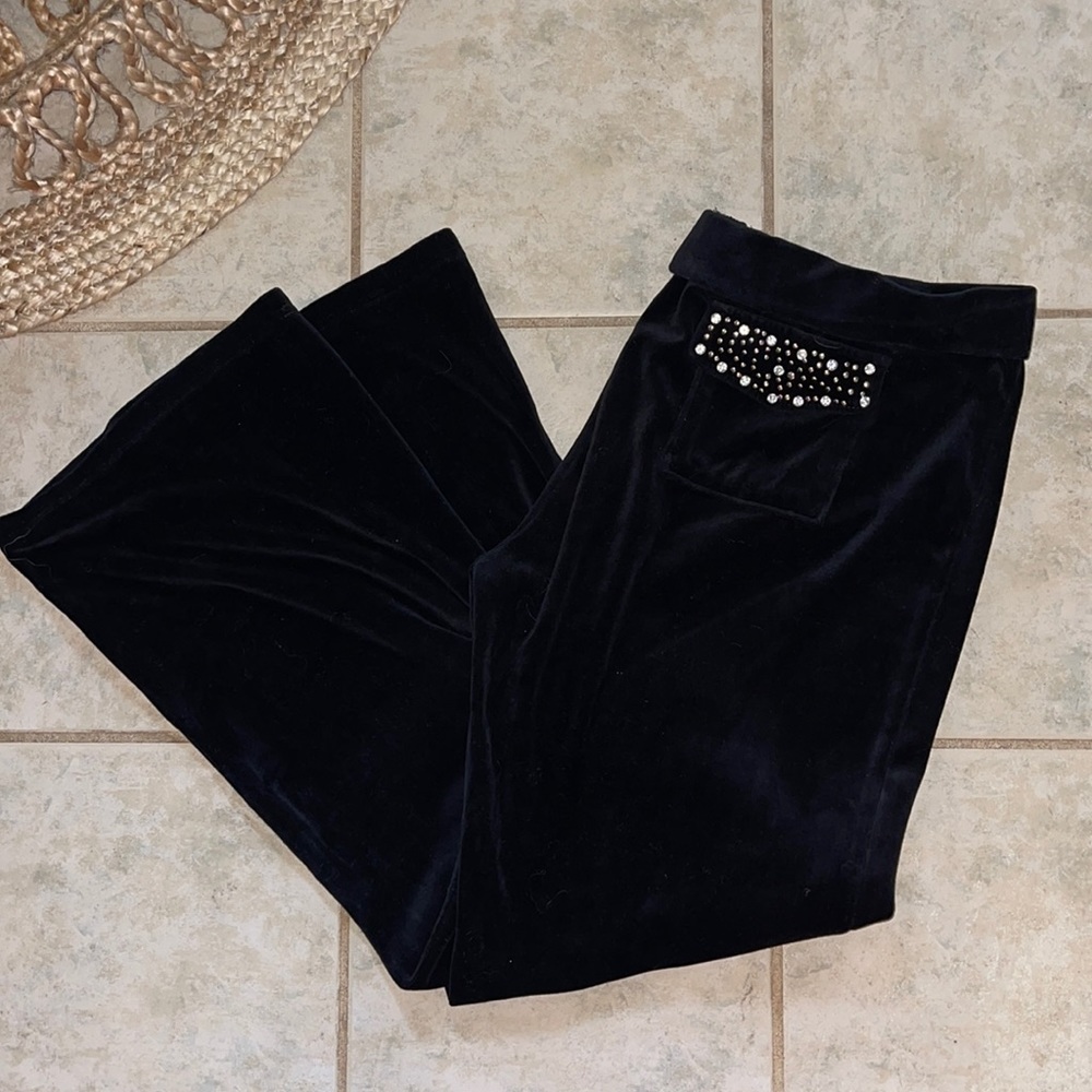 Velvet Velour Black Lounge Pants